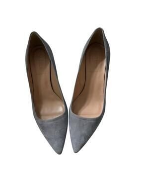 J.Crew Dulci Kitten Heel Pumps Gray Suede Pointed Toe Size 8 NWOB